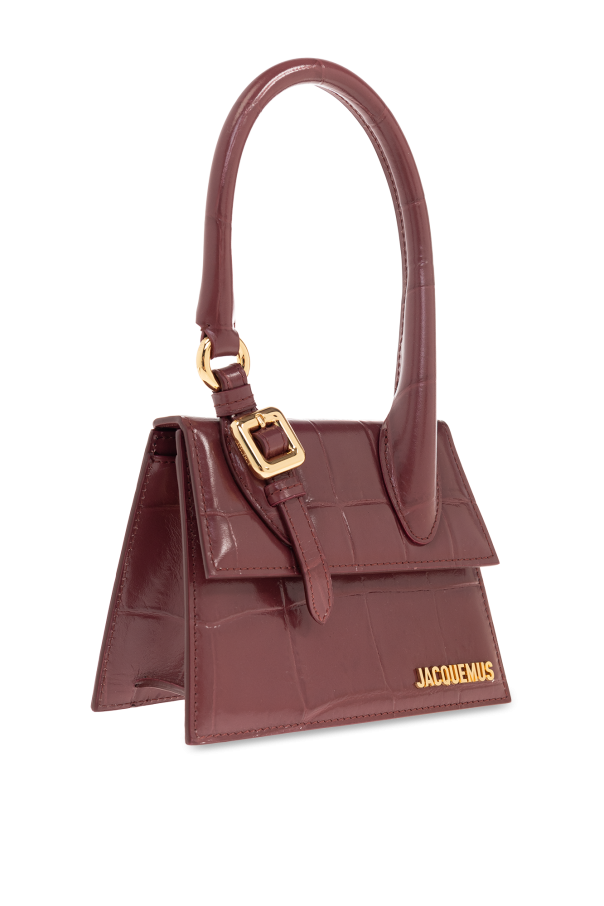 Jacquemus Red Patent Leather Long Le Chiquito Top Handle